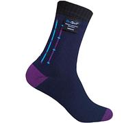 DexShell DS653NVYJAC Socken, wasserdicht, sehr flexibel, Jacquardmuster, Größe L