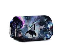 DEXSHUN Sung Jin Woo Federmäppchen Anime Cha Hae-In Pencil case Cartoon Schreibwaren Doppelschichtiger 3D-Druck Federmäppchen Große Stifttasche für Mädchen Jungen