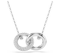 Dextera Anhänger, Verschlungener Reif, Weiß, Rhodiniert OS