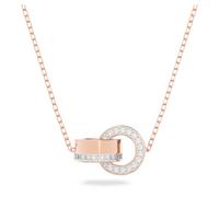 Kette mit Anhänger SWAROVSKI "HOLLOW, 5663504" Halsketten Gr. Metall, Länge: 75 cm, rosegold (roségoldfarben, kristallweiß, kristallweiß) Damen Ketten mit Anhänger (91733648-0)