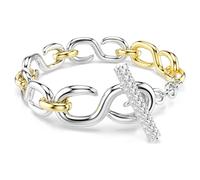 Dextera Armband, Rundschliff, T-Verschluss, Weiß, Metallmix L