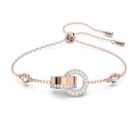 Dextera Armband, Verschlungener Reif, Weiß, 18K Roségoldbeschichtet OS
