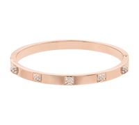 Dextera Armreif, Pavé, Weiß, 18K Roségoldbeschichtet S
