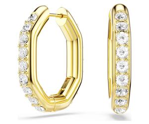 Dextera Kreolen, Achteckform, Rundschliff, Mittel, Weiß, Goldlegierungsschicht M