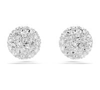 Dextera Ohrstecker, Rundschliff, Kugel, Weiß, Rhodiniert OS