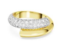 Dextera Ring, Weiß, 18K Goldbeschichtet 55