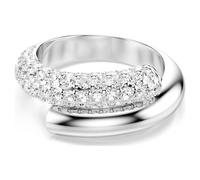 Dextera Ring, Weiß, Rhodiniert 55