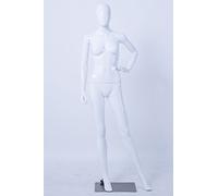 DF-6B Frau Eurotondisplay schöne abstrakte weiß Glanz lackierte Schaufensterpuppe Egghead Neu Weiblich Feminin Schick Modern (DF-6B Frau)