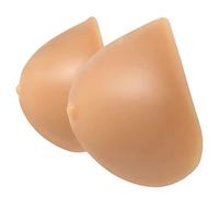 DFGGE Silikonbrüste Triangular Brustformen Klebe Konkav-BH-Polster Falsche Brüste Brustprothesen Crossdresser Cosplay Transgender Prothese Mastektomie,Nude,F~cup（1200g/pair）