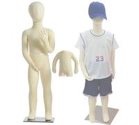 DFGHNBVC Bewegliche Kinder-Schneidepuppe, Beige, 10-14 Jahre, Ganzkörper-Schneidepuppe/Nähpuppe, Unisex-Kleidungspuppe, Sitzend, Junge/Mädchen, Zum Halten Von Stecknadeln, Beige, 10 Jahre