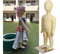 DFGHNBVC Schaufensterpuppe Für Kinder Von 1-14 Jahren, Ganzkörper-Kleidermodell, Flexible Kinder-Schneiderpuppe, Cosplay-Dummy, Requisite Für Schaufenster, Fotografie, 4 Jahre, 94 cm / 37 Zoll Hoch