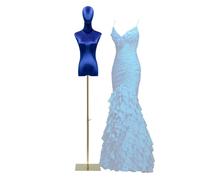 DFGHNBVC Schneiderpuppe Für Damen, Stehender Torso Mit Verstellbarem Ständer, 360° Drehbarer Kopf Für Die Kleiderpräsentation, Fs-Klein