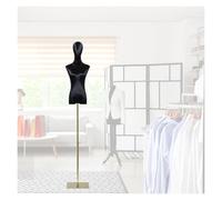 DFGHNBVC Schneiderpuppe Für Damen, Stehender Torso Mit Verstellbarem Ständer, Nähpuppe Mit Kopf Für Kleider- Und Schmuckpräsentation, Js-Klein