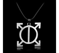 DFRIZ Halskette anhänger schmuck Thirty 30 Seconds to Mars Halskette Triade Anhänger Band Logo Orbis Epsilon Schmuck Leder Seil Halskette für Fans