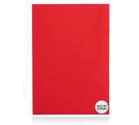 DFS Velours/Flausch selbstklebend DIN A4 ROT, 20 x 30 cm Klettverschluss/Flauschband selbstklebend als Aufkleber