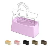 DGAZ Handtasche Tasche Organizer, Seide Innentasche für Birkin 20/25/30/35/40/45/50, Seidige Berührung Taschenorganizer Shaper Einsatz (Mauve Syivestre, BK25)