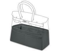 DGAZ Handtasche Tasche Organizer, Seide Innentasche für Birkin 20/25/30/35/40/45/50, Seidige Berührung Taschenorganizer Shaper Einsatz (Grismeyer, BK35)