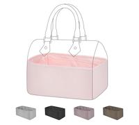 DGAZ Handtaschen Organizer Einsatz, Seide Handtaschenorganisator für LV Speedy Nano/20/25/30/35/40/45 Tasche, Luxus-Handtaschen & Tote Innentaschen (Rosa, Speedy 30)