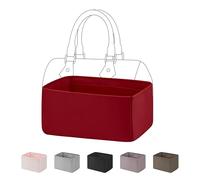 DGAZ Handtaschen Organizer Einsatz, Seide Handtaschenorganisator für LV Speedy Nano/20/25/30/35/40/45 Tasche, Luxus-Handtaschen & Tote Innentaschen (Rouge casaque, Speedy 20)