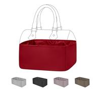 DGAZ Handtaschen Organizer Einsatz, Seide Handtaschenorganisator für LV Speedy Nano/20/25/30/35/40/45 Tasche, Luxus-Handtaschen & Tote Innentaschen (Rouge casaque, Speedy 35)