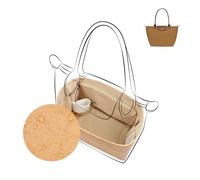 DGAZ Leichter Taschen Organizer für Longchamp Le Pliage, Seide & Dupont Papier, mit Reißverschlusstasche und Flaschenhalter, Innentasche Einsatz (Chai, L Langer Griff)