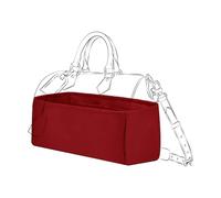DGAZ Luxus Bag Organizer aus Satin, Handtaschen Einsatz für Speedy P9 Bandoulière 25/30/40, Leichte Innentasche zum Schutz des Innenfutters (Ruby, Bandoulière 30)