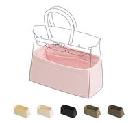 DGAZ Seide Handtaschen Organizer, Taschenorganizer Tasche in Tasche Organizer Innentaschen für Birkin 20/25/30/35/40/45/50 Taschen (Rosa, BK20)