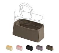 DGAZ Seide Handtaschen Organizer, Taschenorganizer Tasche in Tasche Organizer Innentaschen für Birkin 20/25/30/35/40/45/50 Taschen (Etoupe Grey, BK30)