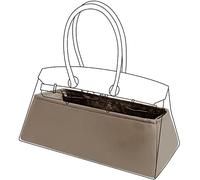 DGAZ Taschen Organizer Einsatz, Seide Tasche Innentasche für Shoulder Birkin, Seidige Berührung Taschenorganizer Shaper Einsatz (Etoupe Grey, Shoulder Birkin)