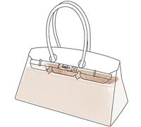 DGAZ Taschen Organizer Einsatz, Seide Tasche Innentasche für Shoulder Birkin, Seidige Berührung Taschenorganizer Shaper Einsatz (Craie, Shoulder Birkin)
