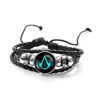 DGP Armband mit Logo Assassin's Creed, 28 cm, Kunstleder, Glas