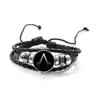 DGP Armband mit Logo Assassin's Creed Silber, 28 cm, Kunstleder, Glas