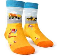 DH-Konzept Socken * BAUSTELLE * für Kinder | Strümpfe für kleine Bauarbeiter | Kinderstrümpfe, Größe: 34/35, ab 10 Jahre