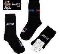 DH-Konzept Socken * DREI FRAGEZEICHEN KIDS * für Kinder | Strümpfe für 3 ??? Detektive | Kinderstrümpfe, Größe: 30/31, 7-8 Jahre