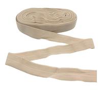 DHER Baumwollband nähen twill-band Einfassband Baumwolle Nahtband 10m Nähen Saumstreifen 2cm breit elastisches Saumband Kleidung gefaltetes elastisches Band unten Saumband Kleidungsstück (Hautfarbe)