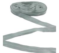 DHER Baumwollband nähen twill-band Einfassband Baumwolle Nahtband 10m Nähen Saumstreifen 2cm breit elastisches Saumband Kleidung gefaltetes elastisches Band unten Jacke Saumband Kleidungsstück (Grau)