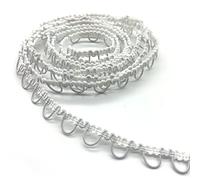 DHER Elastisches Band für Hochzeiten 9 m Knopfloch, elastische Kordel, Damenkragen, Stretch-Schnalle, Spitzen-Stretch-Knopfloch-Ornament, Hochzeits-Stretch-Knopfloch, Nähornament Stretchband (#2)