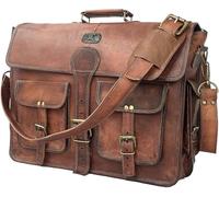 DHK 45,7 cm handgemachte vintage Leder Messenger-Tasche für Laptop Aktentasche Best Computer, Schule Distressed Tasche
