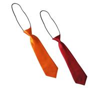 DHSBGWSX 2 Stück Kleine Kinderkrawatte, Schulaufführungskrawatte, Hochzeit, Partykrawatte, Elastische Jungen- Und Mädchenkrawatte, Formelle Krawatte