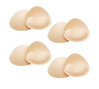 DHSBGWSX 4 Paar Push-up-BH, Dreieck-BH-Pads, Atmungsaktive BH-Pads, Sport-BH-Pads, Abnehmbare BH-Pads Für Sport-BHS, Badeanzüge Und Bikinis (Tonfarbe)