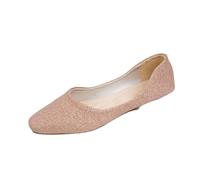 DHYUEN Flache Schuhe Damen Spitze Bequeme Hausschuhe Sommerschuhe Leichte Weiche Barfuss Schuhe Ballerinas Elegant Übergrößen Slip On Sneakers Freizeitschuhe Modische Klassische Schlupfschuhe