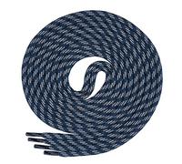 Di Ficchiano runde Schnürsenkel für Trekkingschuhe und Arbeitsschuhe - extra reißfest - ø 5 mm Farbe Dunkelblau-Grau-m3 Länge 210cm