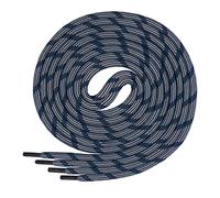 Di Ficchiano runde Schnürsenkel für Trekkingschuhe und Arbeitsschuhe - extra reißfest - ø 5 mm Farbe Dunkelblau-Grau-m2 Länge 90cm