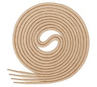 Di Ficchiano runde Schnürsenkel, Rundsenkel aus 100% Baumwolle, reißfest, Farbe: Camel, Länge: 80 cm, ø 3-4 mm