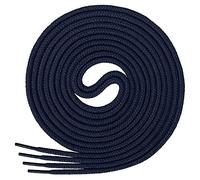 Di Ficchiano runde Schnürsenkel, Rundsenkel aus 100% Baumwolle, reißfest, Farbe: Dunkelblau, Länge: 90 cm, ø 3-4 mm
