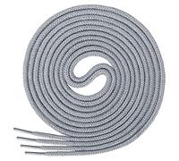 Di Ficchiano runde Schnürsenkel, Rundsenkel aus 100% Baumwolle, reißfest, Farbe: Grau, Länge: 70 cm, ø 3-4 mm