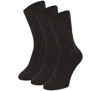 Diabetikersocken APOLLO "3er Pack", Gr. 43 (46), antracites melange, Elasthan, Polyamid, Viskose, meliert, unifarben, Socken, mit temperaturregulierender Funktion (28769464-43) antracites melange