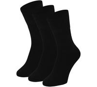 Diabetikersocken APOLLO "3er Pack", Gr. 43 (46), schwarz, Elasthan, Polyamid, Viskose, unifarben, Socken, mit temperaturregulierender Funktion (18161453-43) schwarz
