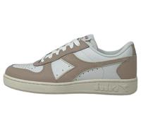 Diadora Damen Magic Basket Low Leather Wn Gymnastikschuh, Weiß Weiß Pink, 37 EU