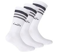 DIADORA Diadora Unisex Tennissocken - 3er Pack, Logo, Streifen (D9095) 39-42 Weiß
